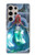W3912 Cute Little Mermaid Aqua Spa Funda Carcasa Case y Caso Del Tirón Funda para Samsung Galaxy S24 Ultra
