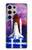 W3913 Colorful Nebula Space Shuttle Funda Carcasa Case y Caso Del Tirón Funda para Samsung Galaxy S24 Ultra