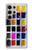W3956 Watercolor Palette Box Graphic Funda Carcasa Case y Caso Del Tirón Funda para Samsung Galaxy S24 Ultra