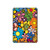 W3281 Colorful Hippie Flowers Pattern Funda Carcasa Case para iPad 10.2 (2021,2020,2019), iPad 9 8 7