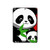 W3929 Cute Panda Eating Bamboo Funda Carcasa Case para iPad 10.2 (2021,2020,2019), iPad 9 8 7