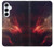 W3897 Red Nebula Space Funda Carcasa Case y Caso Del Tirón Funda para Samsung Galaxy A55 5G