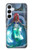 W3912 Cute Little Mermaid Aqua Spa Funda Carcasa Case y Caso Del Tirón Funda para Samsung Galaxy A55 5G