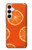 W3946 Seamless Orange Pattern Funda Carcasa Case y Caso Del Tirón Funda para Samsung Galaxy A55 5G
