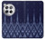 W3950 Textile Thai Blue Pattern Funda Carcasa Case y Caso Del Tirón Funda para OnePlus 12