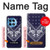 W3357 Navy Blue Bandana Pattern Funda Carcasa Case y Caso Del Tirón Funda para OnePlus 12R