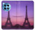 W3447 Eiffel Paris Sunset Funda Carcasa Case y Caso Del Tirón Funda para OnePlus 12R