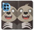 W3855 Sloth Face Cartoon Funda Carcasa Case y Caso Del Tirón Funda para OnePlus 12R