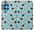 W3860 Coconut Dot Pattern Funda Carcasa Case y Caso Del Tirón Funda para OnePlus 12R