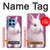 W3870 Cute Baby Bunny Funda Carcasa Case y Caso Del Tirón Funda para OnePlus 12R