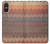 W3752 Zigzag Fabric Pattern Graphic Printed Funda Carcasa Case y Caso Del Tirón Funda para Sony Xperia 10 VI