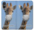 W3806 Funny Giraffe Funda Carcasa Case y Caso Del Tirón Funda para Sony Xperia 10 VI