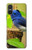 W3839 Bluebird of Happiness Blue Bird Funda Carcasa Case y Caso Del Tirón Funda para Sony Xperia 10 VI