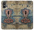 W3955 Vintage Keyhole Weather Door Funda Carcasa Case y Caso Del Tirón Funda para Sony Xperia 10 VI