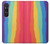 W3799 Cute Vertical Watercolor Rainbow Funda Carcasa Case y Caso Del Tirón Funda para Sony Xperia 1 VI