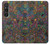 W3815 Psychedelic Art Funda Carcasa Case y Caso Del Tirón Funda para Sony Xperia 1 VI