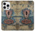 W3955 Vintage Keyhole Weather Door Funda Carcasa Case y Caso Del Tirón Funda para iPhone 16 pro