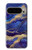 W3906 Navy Blue Purple Marble Funda Carcasa Case y Caso Del Tirón Funda para Google Pixel 9 Pro