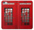 W0058 British Red Telephone Box Funda Carcasa Case y Caso Del Tirón Funda para iPhone 6 Plus, 6S Plus