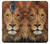 W2870 Lion King of Beasts Funda Carcasa Case y Caso Del Tirón Funda para Samsung Galaxy S5