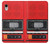 W3204 Red Cassette Recorder Graphic Funda Carcasa Case y Caso Del Tirón Funda para iPhone XR