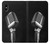 W1672 Retro Microphone Jazz Music Funda Carcasa Case y Caso Del Tirón Funda para iPhone X, iPhone XS