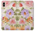 W3035 Sweet Flower Painting Funda Carcasa Case y Caso Del Tirón Funda para iPhone XS Max