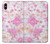 W3036 Pink Sweet Flower Flora Funda Carcasa Case y Caso Del Tirón Funda para iPhone XS Max