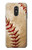 W0064 Baseball Funda Carcasa Case y Caso Del Tirón Funda para LG Q Stylo 4, LG Q Stylus