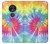 W1697 Tie Dye Colorful Graphic Printed Funda Carcasa Case y Caso Del Tirón Funda para Motorola Moto G7 Power