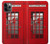 W0058 British Red Telephone Box Funda Carcasa Case y Caso Del Tirón Funda para iPhone 11 Pro