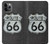 W3207 Route 66 Sign Funda Carcasa Case y Caso Del Tirón Funda para iPhone 11 Pro