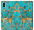 W2906 Aqua Turquoise Stone Funda Carcasa Case y Caso Del Tirón Funda para Samsung Galaxy A10e