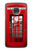 W0058 British Red Telephone Box Funda Carcasa Case y Caso Del Tirón Funda para Motorola Moto G7, Moto G7 Plus