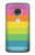 W2363 Rainbow Pattern Funda Carcasa Case y Caso Del Tirón Funda para Motorola Moto G7, Moto G7 Plus