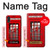 W0058 British Red Telephone Box Funda Carcasa Case y Caso Del Tirón Funda para Samsung Galaxy A01