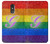 W2899 Rainbow LGBT Gay Pride Flag Funda Carcasa Case y Caso Del Tirón Funda para LG Stylo 5