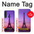 W3447 Eiffel Paris Sunset Funda Carcasa Case y Caso Del Tirón Funda para Motorola Moto G8 Plus