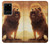 W1957 Lion Aslan Funda Carcasa Case y Caso Del Tirón Funda para Samsung Galaxy S20 Plus, Galaxy S20+