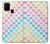 W3499 Colorful Heart Pattern Funda Carcasa Case y Caso Del Tirón Funda para Samsung Galaxy M31