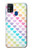 W3499 Colorful Heart Pattern Funda Carcasa Case y Caso Del Tirón Funda para Samsung Galaxy M31