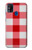 W3535 Red Gingham Funda Carcasa Case y Caso Del Tirón Funda para Samsung Galaxy M31