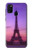 W3447 Eiffel Paris Sunset Funda Carcasa Case y Caso Del Tirón Funda para Samsung Galaxy M21