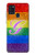 W2899 Rainbow LGBT Gay Pride Flag Funda Carcasa Case y Caso Del Tirón Funda para Samsung Galaxy A21s