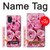 W2943 Pink Rose Funda Carcasa Case y Caso Del Tirón Funda para Samsung Galaxy A21s