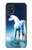 W1130 Unicorn Horse Funda Carcasa Case y Caso Del Tirón Funda para Samsung Galaxy A51 5G [solo para A51 5G. NO para A51]