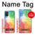 W2945 Colorful Watercolor Funda Carcasa Case y Caso Del Tirón Funda para Samsung Galaxy A71 5G [solo para A71 5G. NO para A71]
