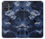 W2959 Navy Blue Camo Camouflage Funda Carcasa Case y Caso Del Tirón Funda para Samsung Galaxy A71 5G [solo para A71 5G. NO para A71]