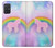 W3070 Rainbow Unicorn Pastel Sky Funda Carcasa Case y Caso Del Tirón Funda para Samsung Galaxy A71 5G [solo para A71 5G. NO para A71]