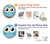 W3029 Cute Blue Owl Funda Carcasa Case y Caso Del Tirón Funda para iPhone 12, iPhone 12 Pro